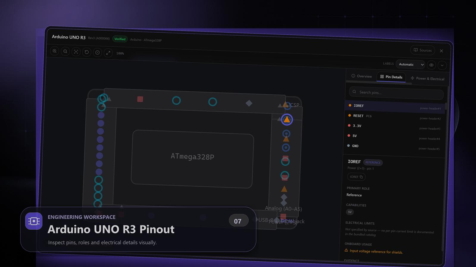 EnginiX Interactive Pinout Visualizer